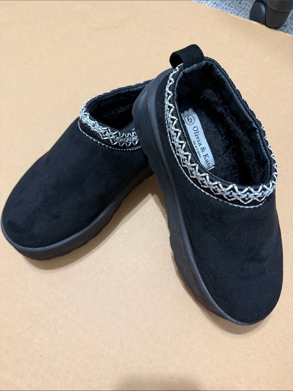 Women’s Black Slip-On Moccasin Shoes